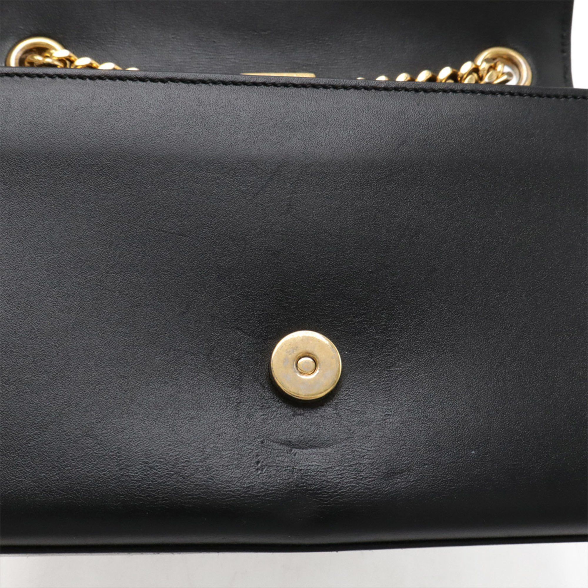 Yves Saint Laurent SAINT LAURENT PARIS YSL Kate Monogram Chain Shoulder Bag in Black Leather (354119)