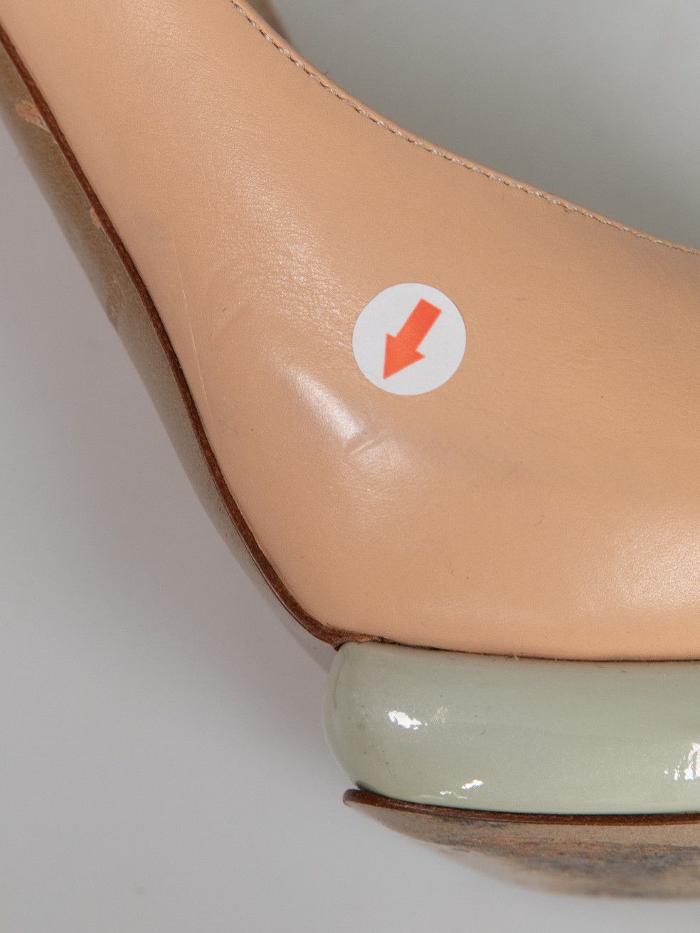 Nicholas Kirkwood Beige Peep Toe Leather Heels Size US 6.5 / IT 36.5 - 7 Thumbnail