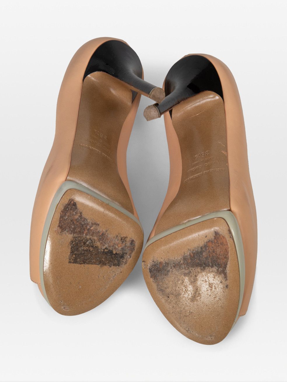 Nicholas Kirkwood Beige Peep Toe Leather Heels Size US 6.5 / IT 36.5 - 4 Thumbnail
