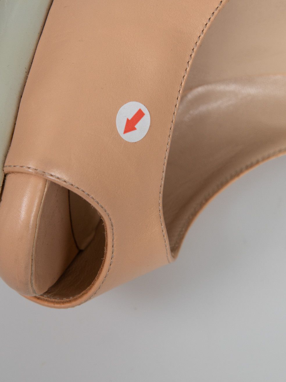 Nicholas Kirkwood Beige Peep Toe Leather Heels Size US 6.5 / IT 36.5 - 6 Thumbnail