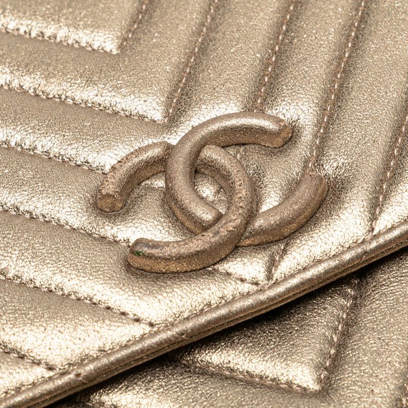 Chanel Chanel Chanel V Stitch Coco Mark Leather Chain Shoulder Bag Leather Shoulder Bag Size ONE SIZE - 5 Thumbnail