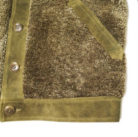 Ralph Lauren Ralph Lauren RRL Shearling Paneled Roughout Suede Jacket Suede Outerwear MNRROTW16020158 DUTY FREE for USA Size ONE SIZE - 6 Thumbnail