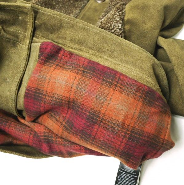 Ralph Lauren Ralph Lauren RRL Shearling Paneled Roughout Suede Jacket Suede Outerwear MNRROTW16020158 DUTY FREE for USA Size ONE SIZE - 9 Thumbnail