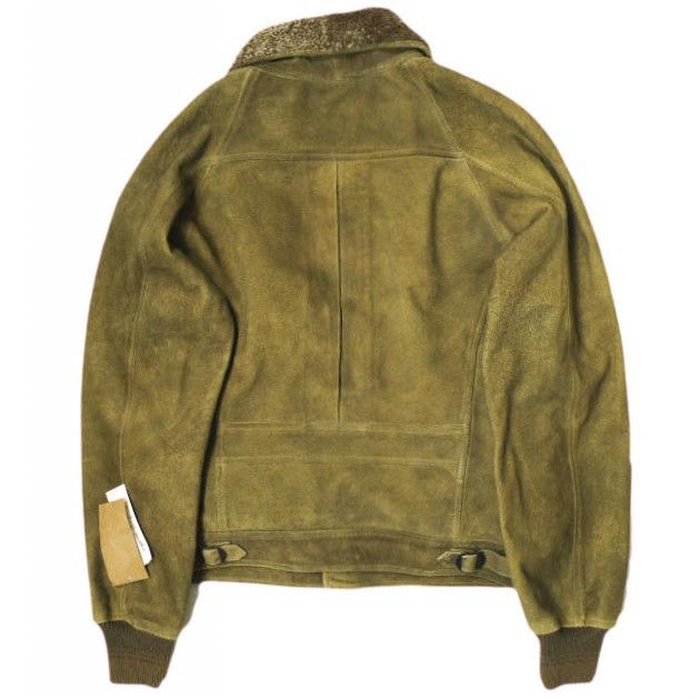 Ralph Lauren Ralph Lauren RRL Shearling Paneled Roughout Suede Jacket Suede Outerwear MNRROTW16020158 DUTY FREE for USA Size ONE SIZE - 2 Thumbnail
