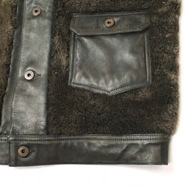 Ralph Lauren Ralph Lauren RRL GRIZZLY JACKET Leather Jacket Leather Outerwear MNRROTW16020148 DUTY FREE for USA Size ONE SIZE - 6 Thumbnail