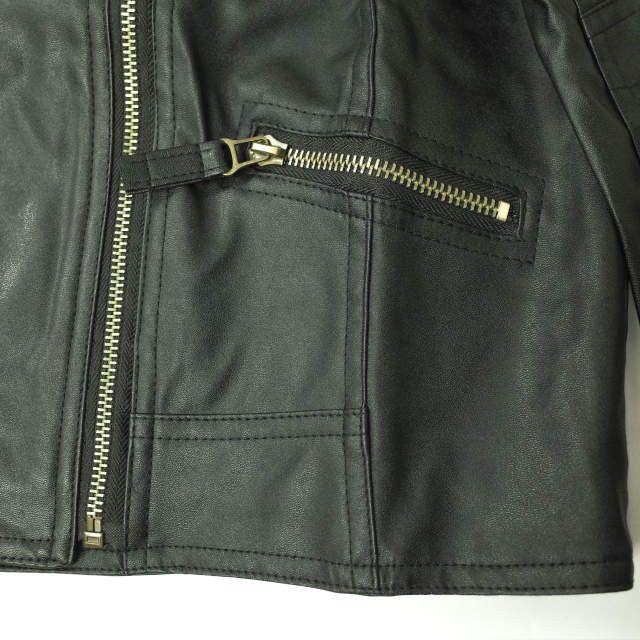 Other Other Faux Leather Double Riders Jacket Outerwear Others Outerwear Size ONE SIZE - 5 Thumbnail