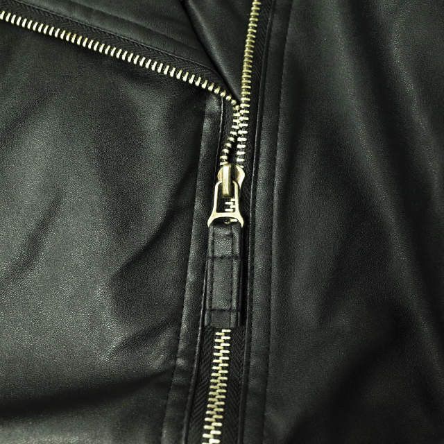 Other Other Faux Leather Double Riders Jacket Outerwear Others Outerwear Size ONE SIZE - 4 Thumbnail