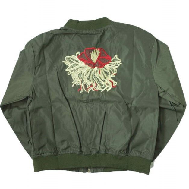 Other Other Embroidered Nylon Flight Jacket Others Outerwear Size ONE SIZE - 2 Thumbnail