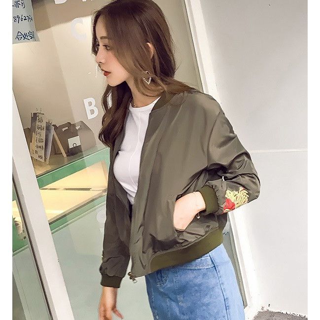 Other Other Embroidered Nylon Flight Jacket Others Outerwear Size ONE SIZE - 9 Thumbnail