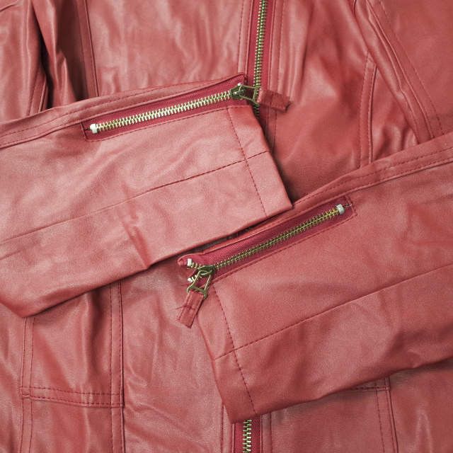 Other Other Faux Leather Double Riders Jacket Outerwear Others Outerwear Size ONE SIZE - 5 Thumbnail