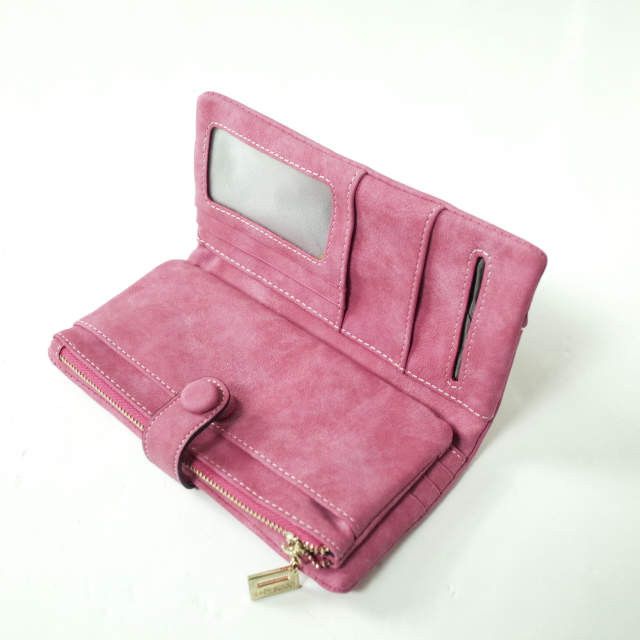 Other Other Nubuck Leather Long Wallet Synthetic Leather Long Wallet Others Long Wallet Size ONE SIZE - 3 Thumbnail