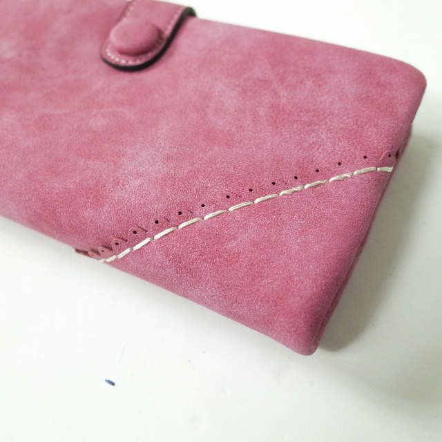 Other Other Nubuck Leather Long Wallet Synthetic Leather Long Wallet Others Long Wallet Size ONE SIZE - 4 Thumbnail