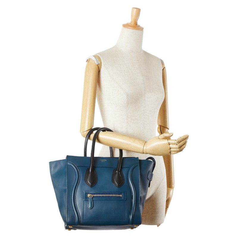 Celine Celine Celine Luggage Micro Shopper Leather Handbag Leather Tote Bag DUTY FREE for USA Size ONE SIZE - 15 Thumbnail
