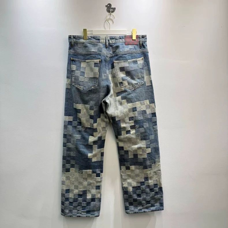 Louis Vuitton LV x Pharrell Checkerboard Denim Jeans - dmc Size US 34 / EU 50 - 4 Thumbnail