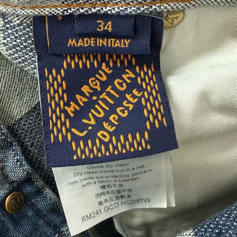 Louis Vuitton LV x Pharrell Checkerboard Denim Jeans - dmc Size US 34 / EU 50 - 7 Thumbnail