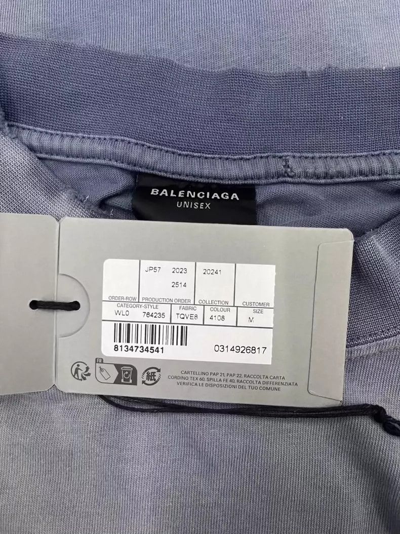 Balenciaga Balenciaga Distressed Graphic Short Sleeve T-Shirt - dmc Size US M / EU 48-50 / 2 - 5 Thumbnail