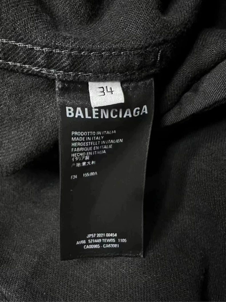 Balenciaga Balenciaga Crystal Logo Denim Jacket - dmc Size US M / EU 48-50 / 2 - 5 Thumbnail