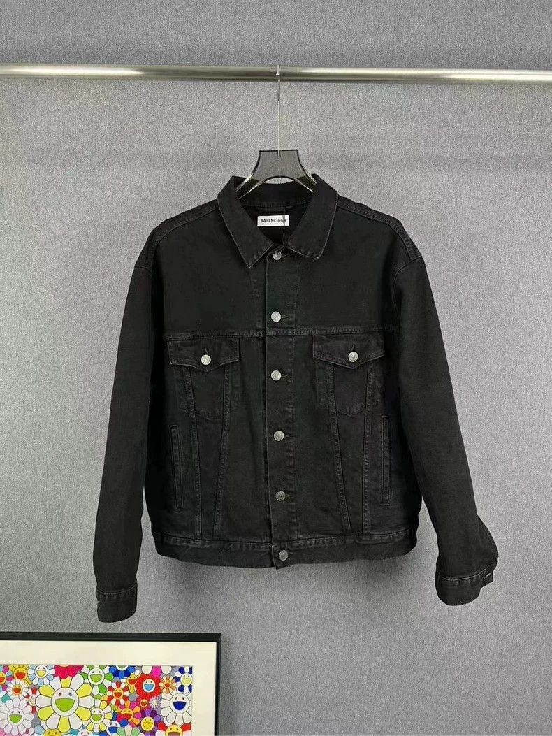 Balenciaga Balenciaga Crystal Logo Denim Jacket - dmc Size US M / EU 48-50 / 2 - 2 Thumbnail