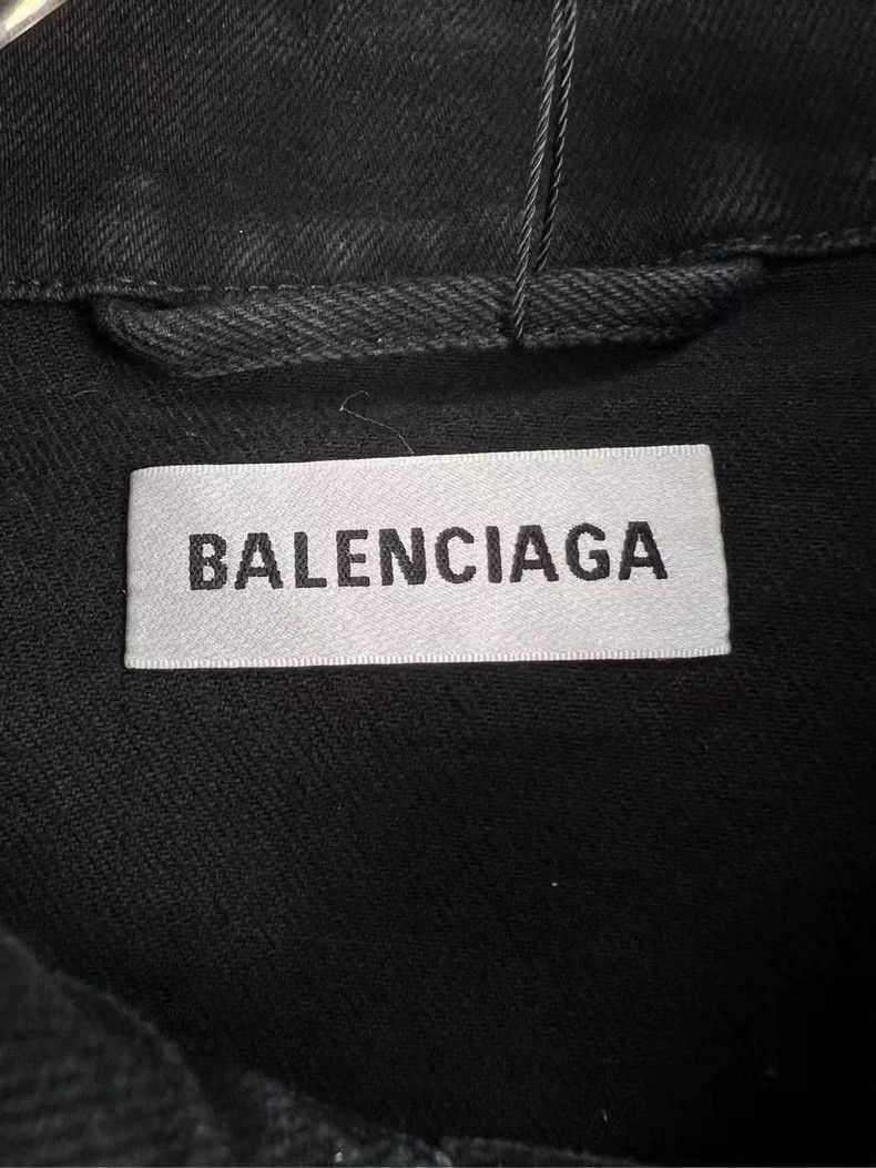 Balenciaga Balenciaga Crystal Logo Denim Jacket - dmc Size US M / EU 48-50 / 2 - 4 Thumbnail