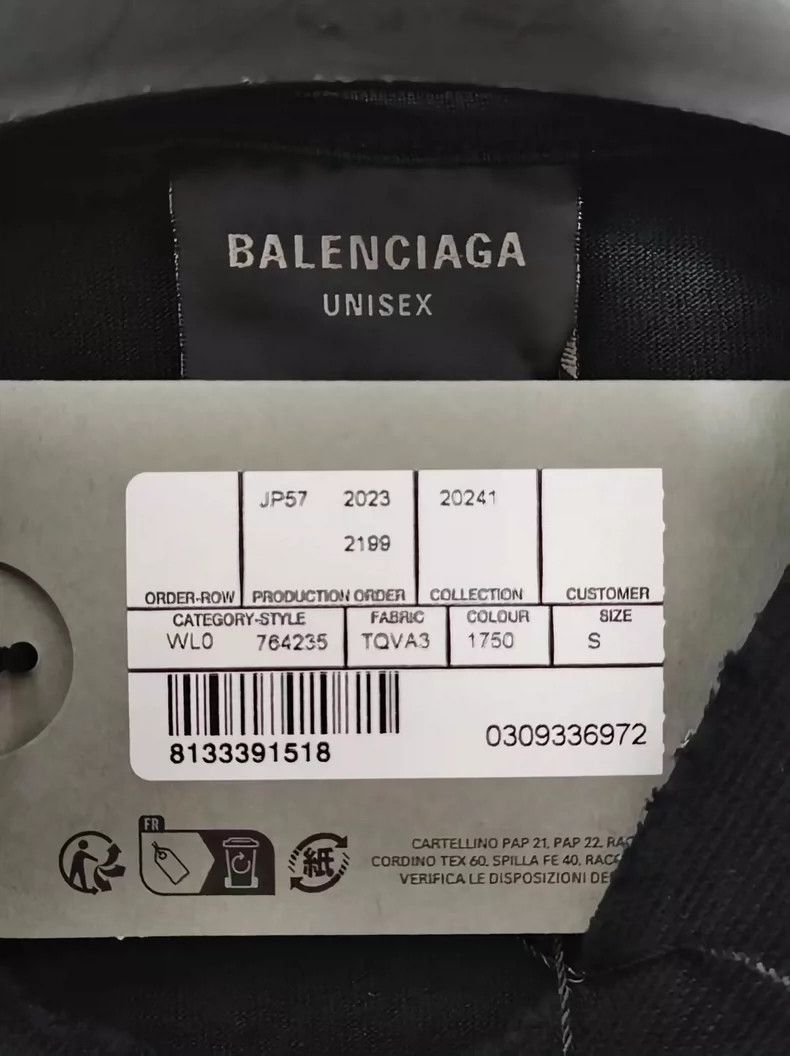 Balenciaga Balenciaga 24ss Inkjet Logo Short Sleeve - dmc Size US S / EU 44-46 / 1 - 5 Thumbnail