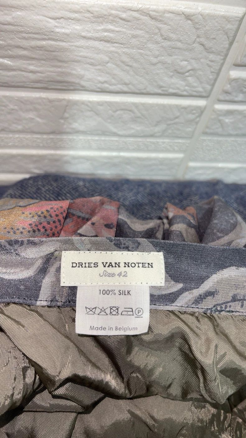 Dries Van Noten Dries Van Noten Silk Floral Midi Skirt - dmc Size US 32 / EU 48 - 6 Thumbnail