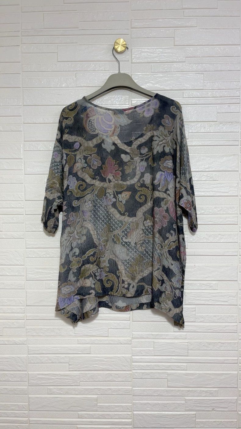 Dries Van Noten Dries Van Noten Silk Short Sleeve Top - dmc Size US XL / EU 56 / 4 - 3 Thumbnail