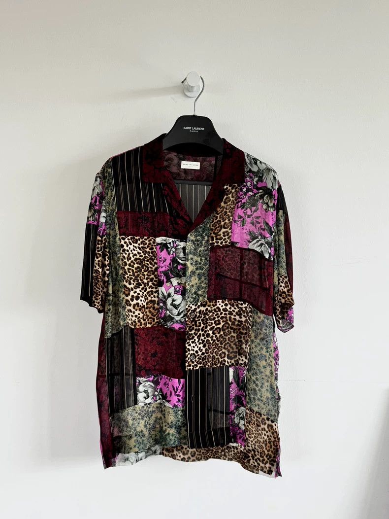 Dries Van Noten Dries Van Noten Floral Patchwork Shirt - dmc Size US M / EU 48-50 / 2 - 4 Thumbnail
