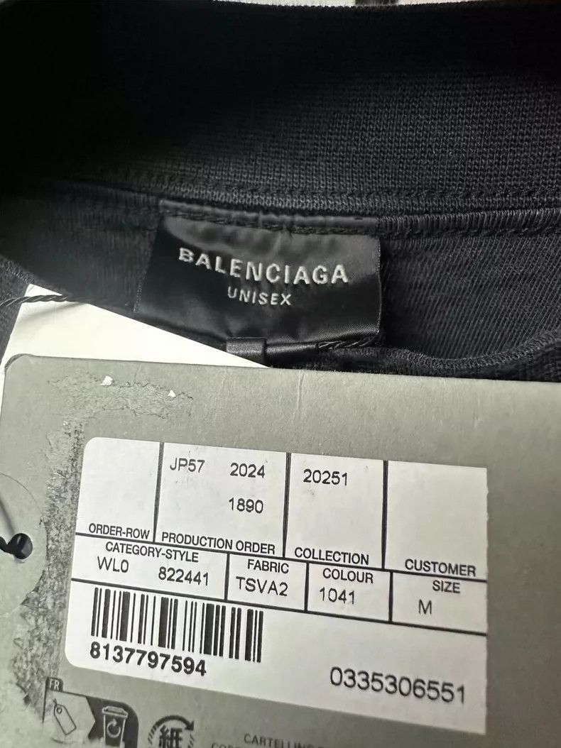 Balenciaga Balenciaga Embroidered Logo Short Sleeve Tee - dmc Size US M / EU 48-50 / 2 - 4 Thumbnail