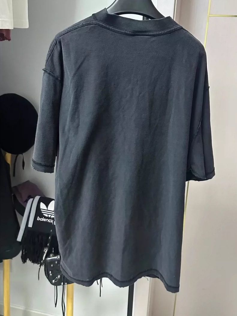 Balenciaga Balenciaga Embroidered Logo Short Sleeve Tee - dmc Size US M / EU 48-50 / 2 - 2 Thumbnail