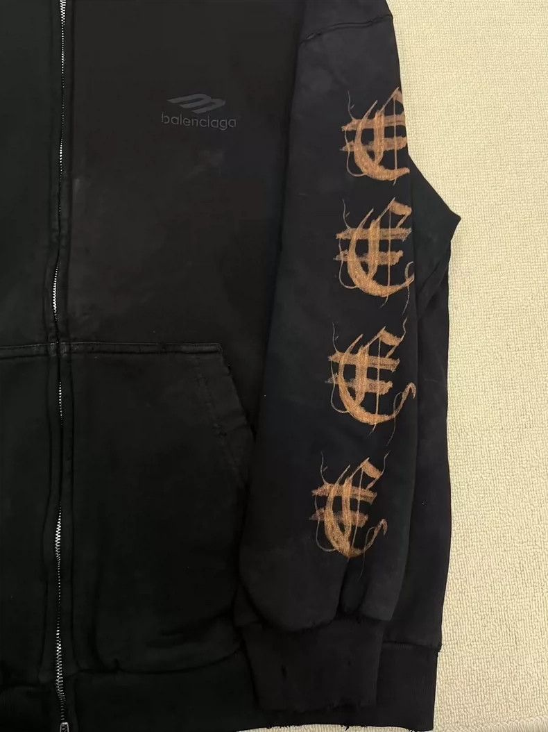 Balenciaga Balenciaga Heavy Metal FW23 Zip Hoodie - dmc Size US S / EU 44-46 / 1 - 3 Thumbnail