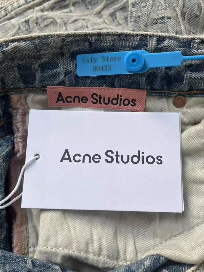 Acne Studios Acne Studios Loose Fit Low-Waist Jeans - dmc Size US 38 / EU 54 - 4 Thumbnail