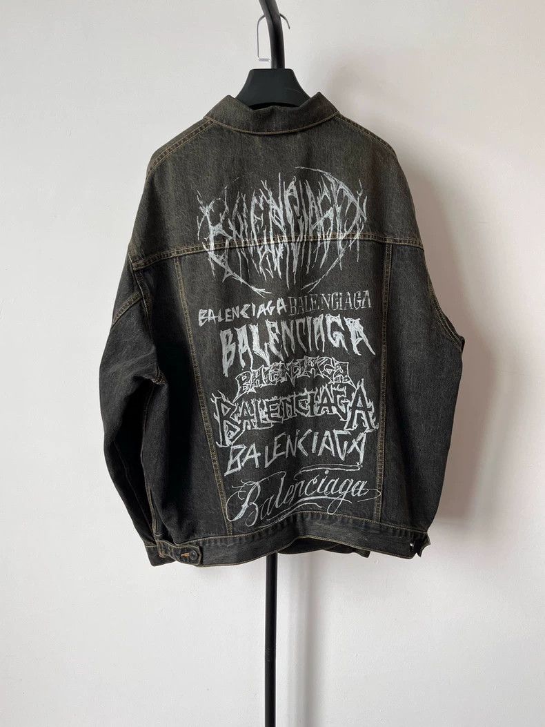 Balenciaga Balenciaga Dragon Year Distressed Denim Jacket - dmc Size US XS / EU 42 / 0 - 2 Thumbnail