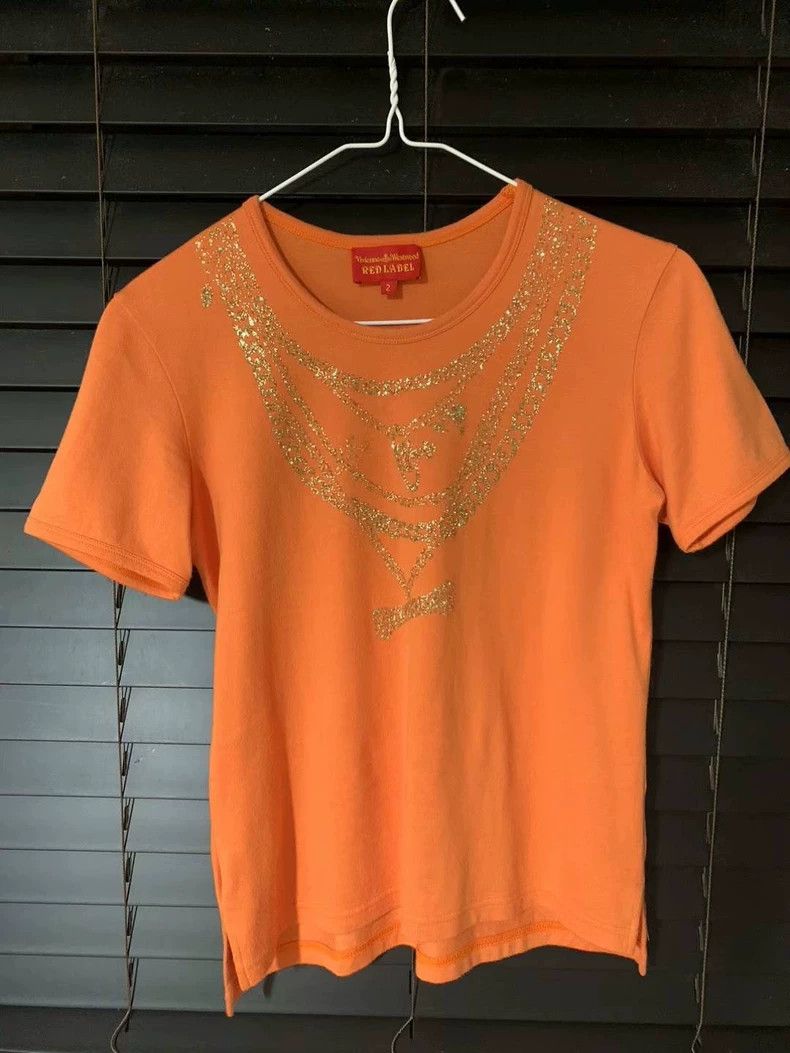 Vivienne Westwood Vivienne Westwood Sequin Necklace Short Sleeve - dmc Size US M / EU 48-50 / 2 - 3 Thumbnail