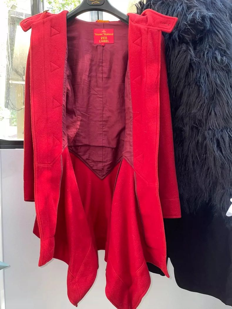 Vivienne Westwood Vivienne Westwood Red Wool Winter Coat - dmc Size US S / EU 44-46 / 1 - 3 Thumbnail