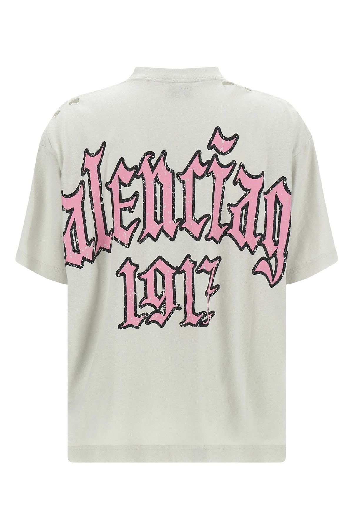 Balenciaga 'Blackletter Script' T-shirt Size L / US 10 / IT 46 - 2 Thumbnail