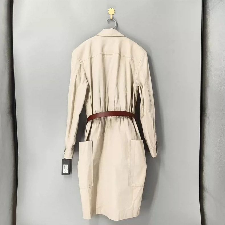 Saint Laurent Paris Saint Laurent Long Sleeve Zip Collar Dress Size US 30 / EU 46 - 2 Thumbnail