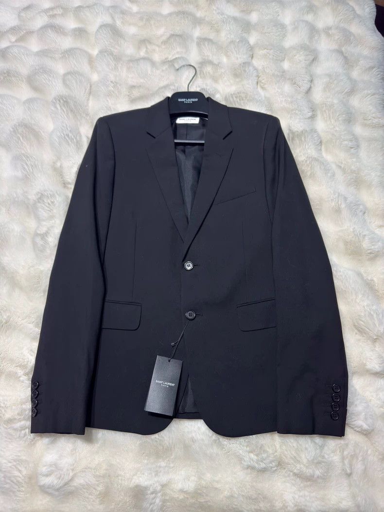 Yves Saint Laurent YSL Men's Classic Wool Suit Size US L / EU 52-54 / 3 - 2 Thumbnail