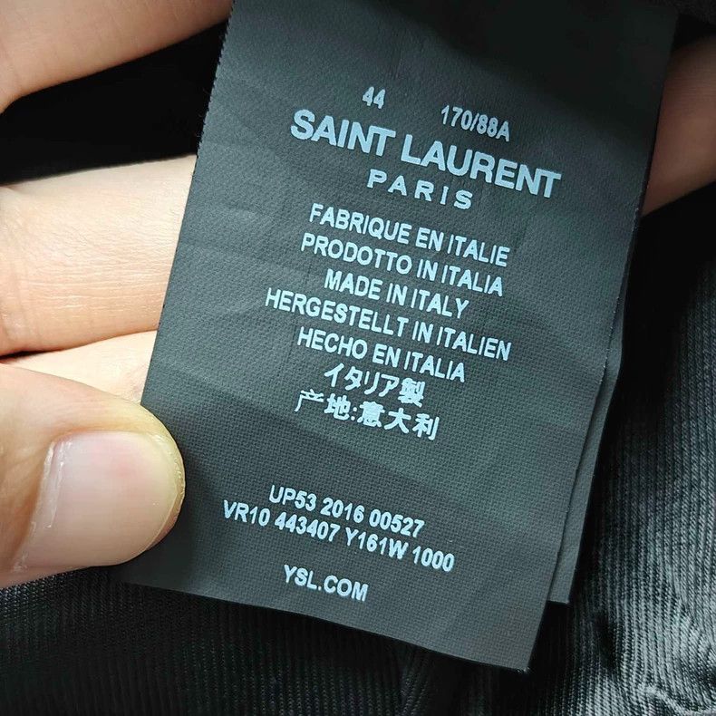 Yves Saint Laurent YSL Gold Star Embroidered Silk Jacket Size US L / EU 52-54 / 3 - 3 Thumbnail