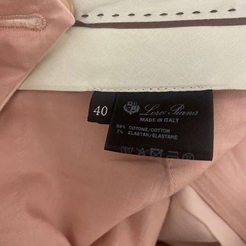 Ermenegildo Zegna Loro Piana Pink Casual Pants New Size US 30 / EU 46 - 5 Thumbnail