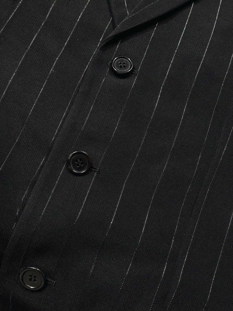 Saint Laurent Paris Saint Laurent Black Silver Stripe Blazer Size US L / EU 52-54 / 3 - 7 Thumbnail