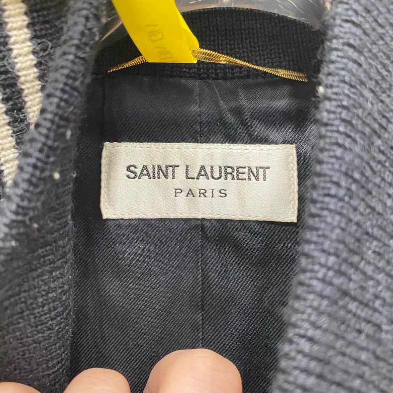 Saint Laurent Paris Saint Laurent SLP Leather Patchwork Bomber Jacket Size US S / EU 44-46 / 1 - 3 Thumbnail