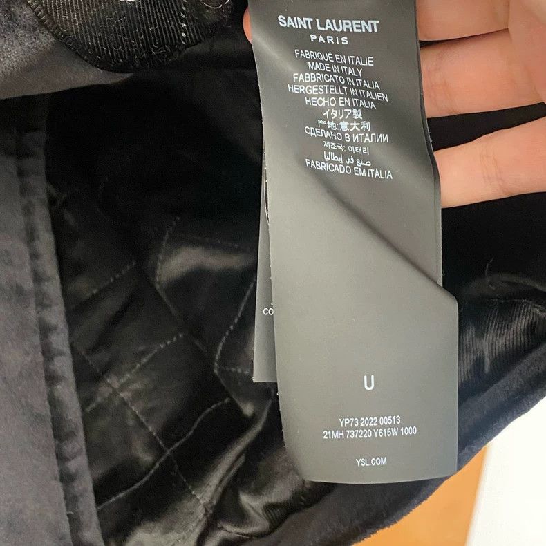 Saint Laurent Paris Saint Laurent Velvet Crystal Logo Coat Size US M / EU 48-50 / 2 - 6 Thumbnail