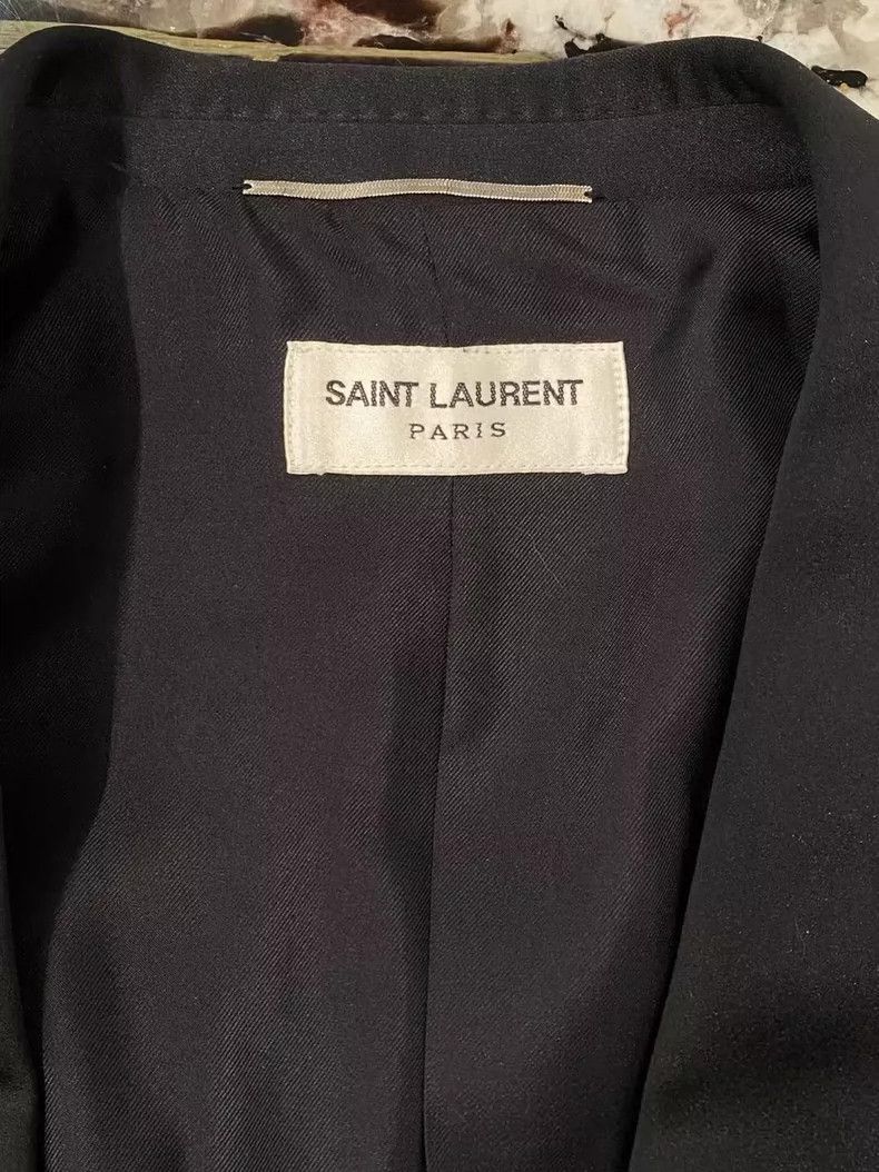 Saint Laurent Paris Saint Laurent Dark Blue Tuxedo Set Size US 31 - 2 Thumbnail