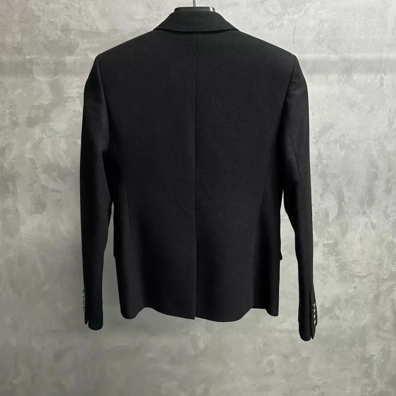 Saint Laurent Paris Saint Laurent Black Wool Embroidered Blazer Size US S / EU 44-46 / 1 - 2 Thumbnail