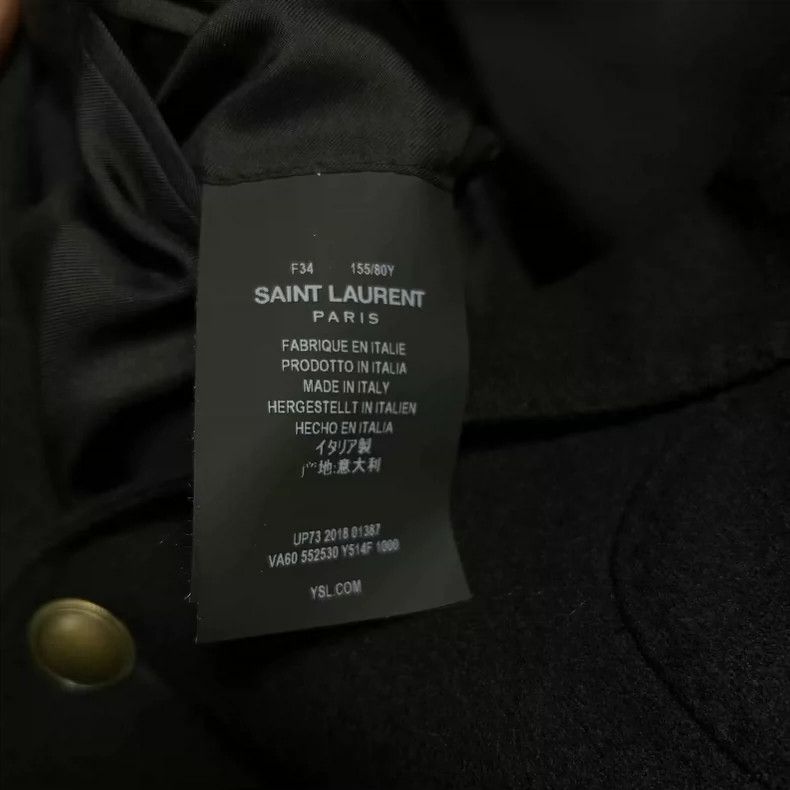 Saint Laurent Paris Saint Laurent Black Wool Embroidered Blazer Size US S / EU 44-46 / 1 - 5 Thumbnail