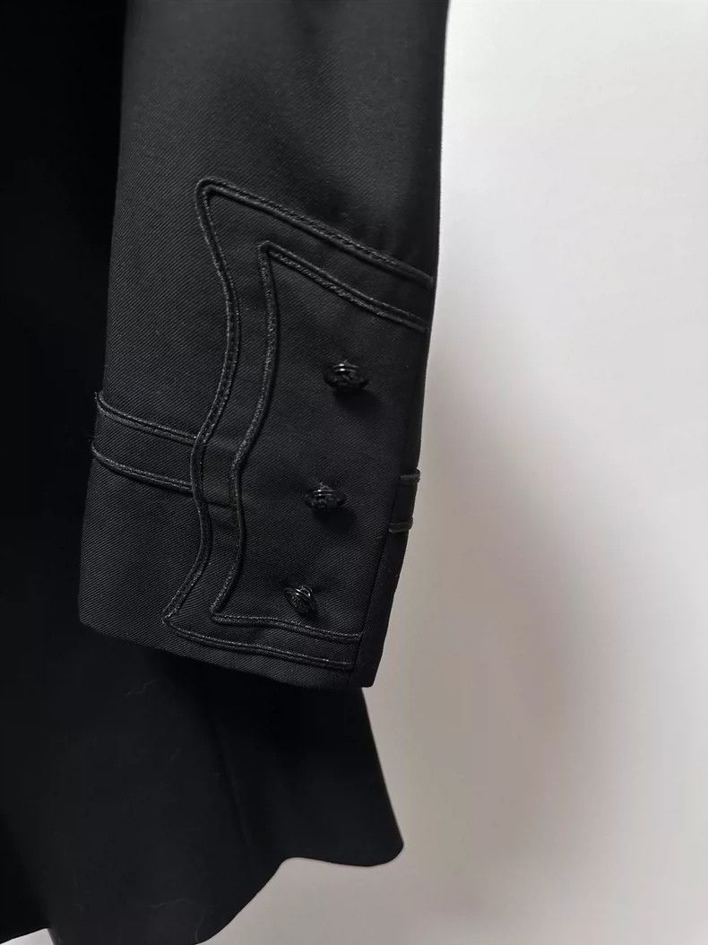 Saint Laurent Pure Black Court Blazer