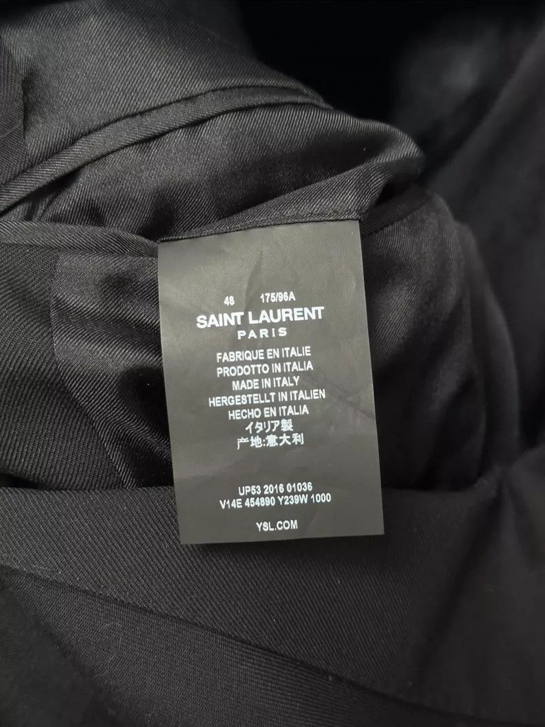 Saint Laurent Pure Black Court Blazer