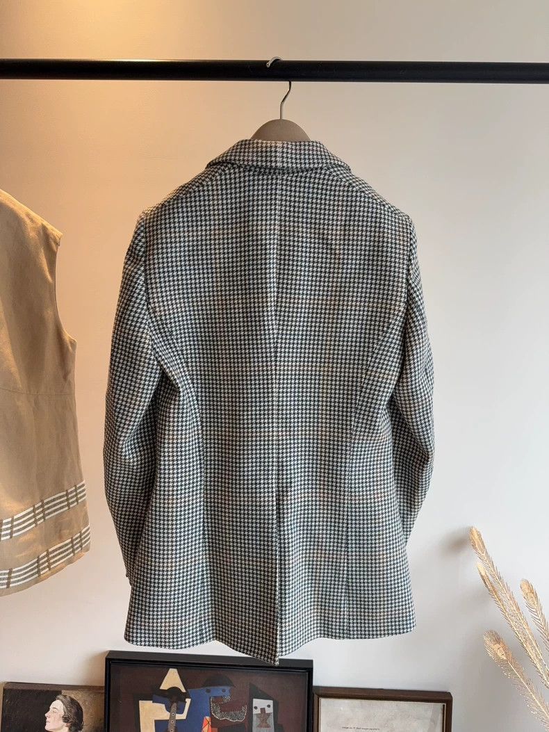 Loro Piana Loro Piana Houndstooth Wool Blazer Size US L / EU 52-54 / 3 - 2 Thumbnail