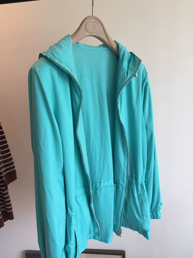 Loro Piana Loro Piana Blue Windbreaker Jacket Size US L / EU 52-54 / 3 - 4 Thumbnail