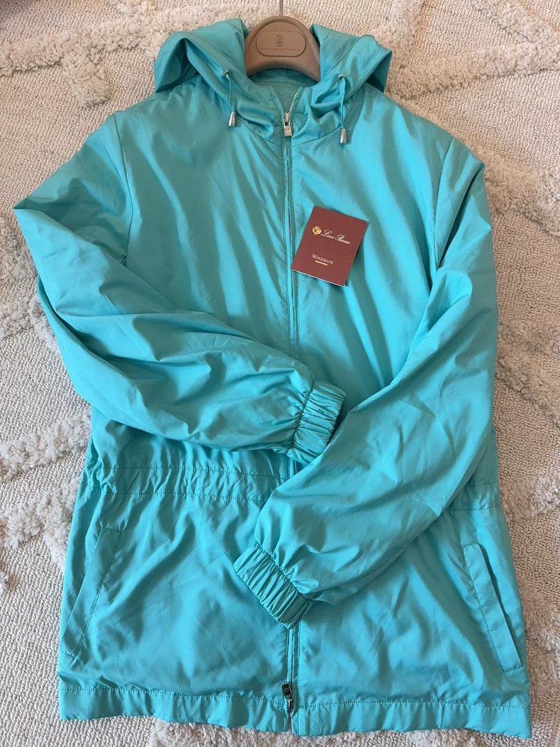 Loro Piana Loro Piana Blue Windbreaker Jacket Size US L / EU 52-54 / 3 - 3 Thumbnail